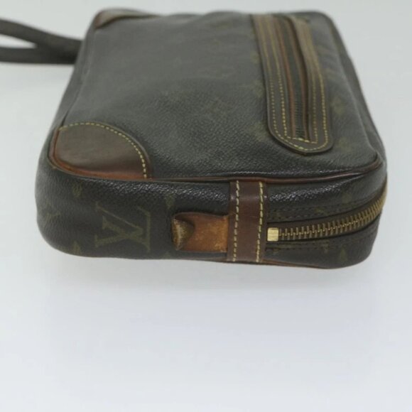 LOUIS VUITTON Monogram Marly Dragonne GM Clutch Bag M51825 LV Auth 61213 - Picture 4 of 15